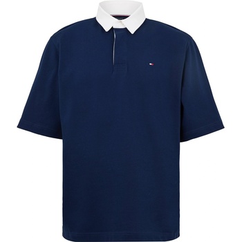 Tommy Hilfiger Блуза с яка Tommy Hilfiger Men's Back Flag Short Sleeve Polo Shirt - Carbon Navy