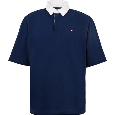 Tommy Hilfiger Блуза с яка Tommy Hilfiger Men's Back Flag Short Sleeve Polo Shirt - Carbon Navy