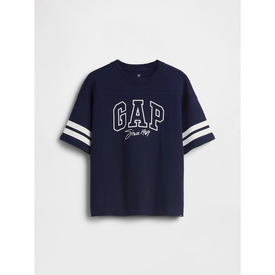 GAP detské oversize tričko s logom tmavomodrá