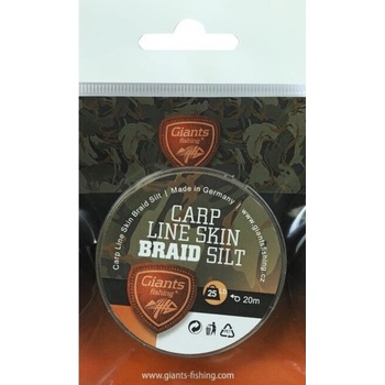 Giants fishing šnůra Carp Line Skin Braid 20m 25lb Silt