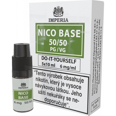 Imperia Nico Base Fifty PG50/VG50 6mg 5x10ml – Zboží Dáma