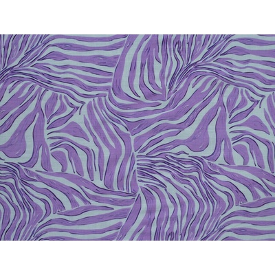 směsová šatovka 3403 fialový zebra motiv