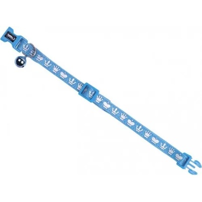 NOBBY Нашийник за котка "Royale" със звънче - син, ширина 10 мм обиколка - 20-30 см NOBBY Германия 78077-06