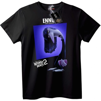 NOONEBRAND Тениска Обърнати Емоции 2 Ennui - 7XL, White