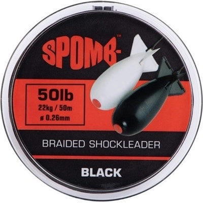 Spomb Šňůra Braided Leader Black 50m 0,26mm 22kg