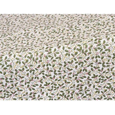 SCANquilt ubrus VÁNOCE cesmína bílozelená 120x140 cm