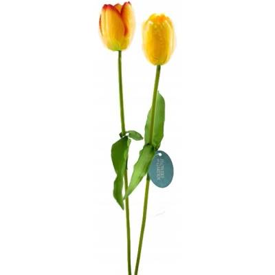 Umelé kvety tulipány plast mix farieb 52 cm