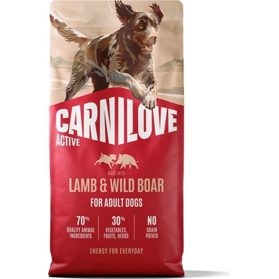 Carnilove Active Adult jehněčí a divočák 2 x 12 kg