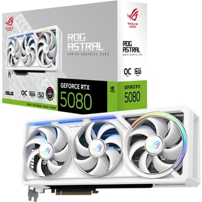 Asus GeForce RTX 5080 ROG Astral OC 16GB GDDR7 WHITE 90YV0LV4-M0NA00