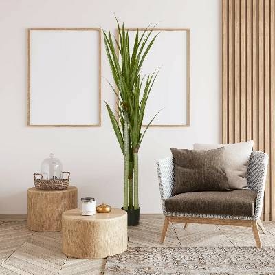 HOMCOM Umělá rostlina Yucca velká 190 cm | zelená