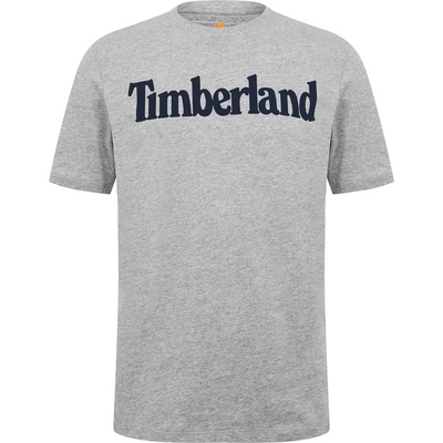 Timberland Тениска Timberland Men's Wordmark Logo T-Shirt - Med Grey Hthr