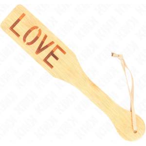  Аксесоар за напляскване от бамбук, LOVE - Kink Bamboo Pallet (D-240726)