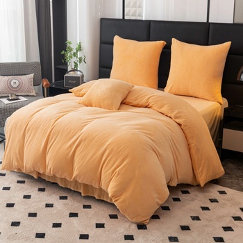 Textilomanie obliečky mikroplyš FUZZA marhuľkové 70x90 140x200