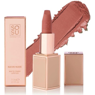 SOSU Cosmetics Matná rtěna Matte Lipsticks Naive Nude 3,2 g