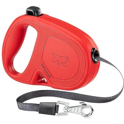 Ferplast Flippy One Tape S Red - Автоматичен повод за куче - лента 4 метра до 15кг