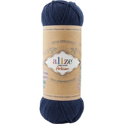 Alize Příze Superwash Artisan 958 tmavě modrá