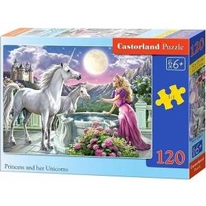 Castorland Puzzle 120 pcs. Princess and her Unicorns