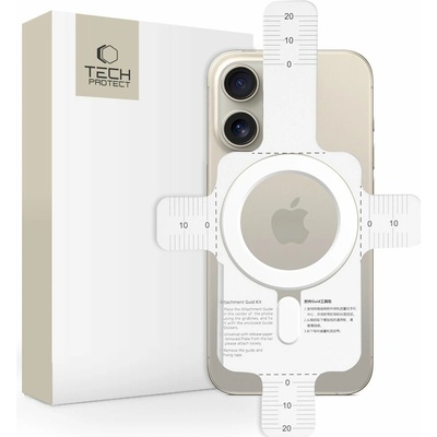 Tech-Protect Magnetická nálepka pro MagSafe nabíjení - Tech-Protect, Magmat Magnetic Ring White – Zboží Živě