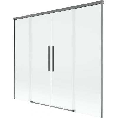 Mexen Rox двукрила плъзгаща се преграда за вана 170 x 150 см, прозрачна, (8C9-170-002-95-00)