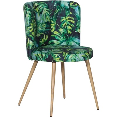 Carmen Трапезен стол Carmen 525, до 100kg. , дамаска, метална база, зелен (bt-3530301_1)