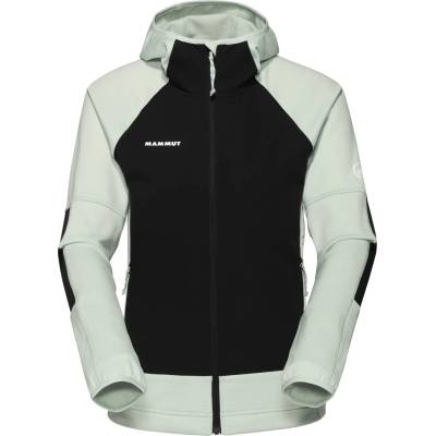 Mammut Дамско поларено яке Mammut Women's Massone ML Hooded Jacket Fleece jacket - Silver Sage / Black (105-7122-0112)