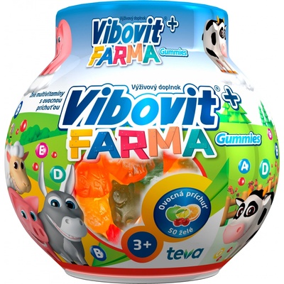 Vibovit+ Farma želé multivitamíny ovocná príchuť 200 g