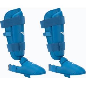 Mizuno Instep подплатени протектори за пищял и стъпало, сини 23EHA10027_M