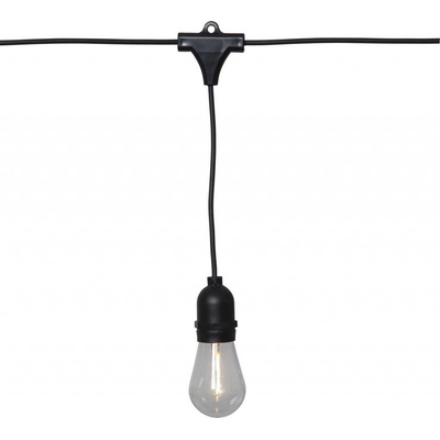 Star trading LED-Party-Kette String Light schwarz 10 warmwhite LED ca. 30x4,5 cm ca. 3,6 m transparente Gl