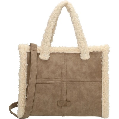 Beagles huňatá crossbody kabelka na rameno "Polar Bear" béžová
