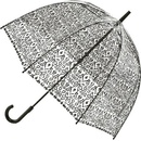 Fulton dámský průhledný holový deštník Birdcage 2 Damask Black L042-2