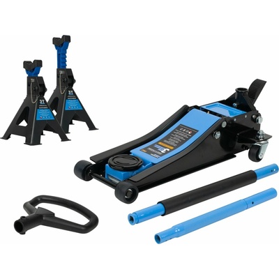 Matabro Nízkoprofilový hydraulický zdvihák 3 t MB-LPJB-PRO s podperami 3 t MB-JS3T