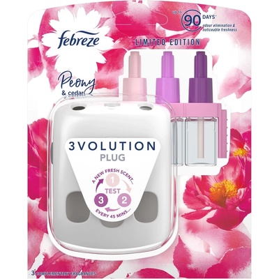 febreze 3Volution Ел. машинка + пълнител 20мл - Peony & cedar (2696)