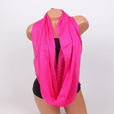 Дамски кръгъл шал в цикламено