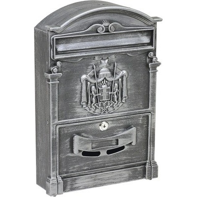 Poštová schránka BK.301.SP hliník/oceľ strieborná rustikálna