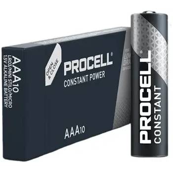Duracell Алкална батерия LR03 1, 5V AA 10pk опаковка CONSTANT MN2400 PROCELL (PROCELL-LR03-10PK-CON)