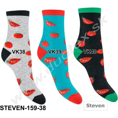 Steven Vzorované ponožky 159 38 VK38 sv.sivá