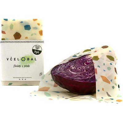 Včelobal voskované bavlněné ubrousky na jídlo Vegan M