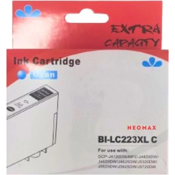 Neomax Глава за Brother DCP J4120DW/MFC J4420DW/J4620DW/J4625DW/J5320DW/J5620DW/J5625DW/J5720DW - Cyan - BI-LC223XLC - Neomax - Неоригинална, заб: 10 ml капацитет (BI-LC223XLC)