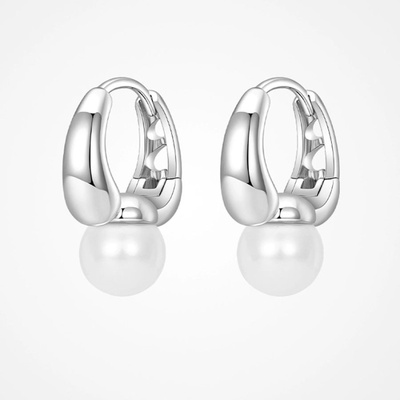 JAY stříbrné náušnice Glynnis pravá perla JAY-0132-SE2023 stříbrná Bílá