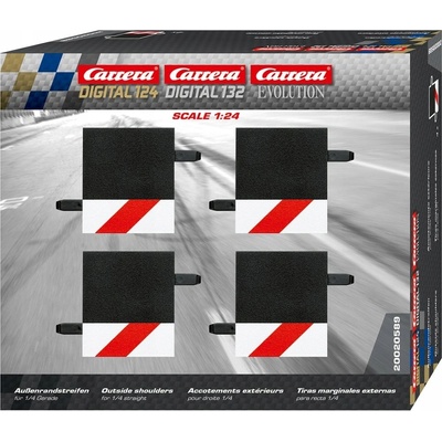 Carrera Evolution Digital 132 124 Krajnice pro rovinku 1 4 4ks