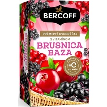 BERCOFF Brusnica a čierna baza s vitamínom C 16 vreciek