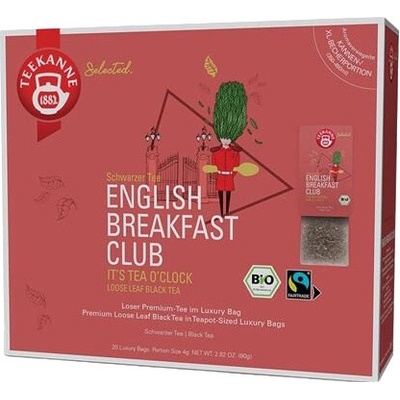 TEEKANNE Luxury bag English breakfast club čierny BIO čaj 4 x 20 sáčkov