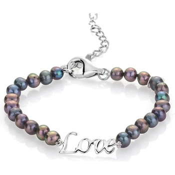 Image 1 of Swan Гривна със сладководни черни перли RLOVEBB Swan