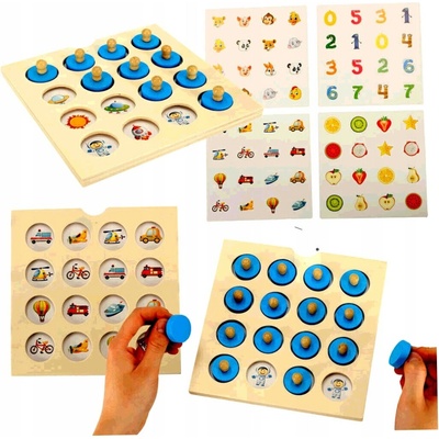 IKO stolová puzzle hra na pamäť 4 karty