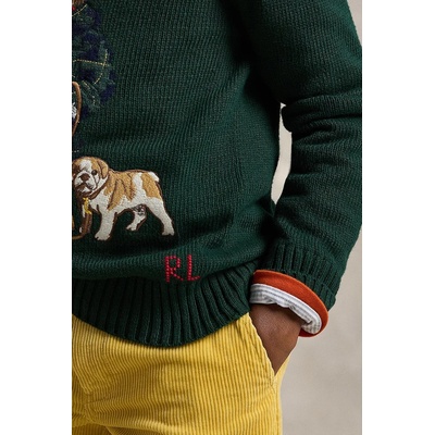 Ralph Lauren Детски памучен пуловер Polo Ralph Lauren (323978393001)