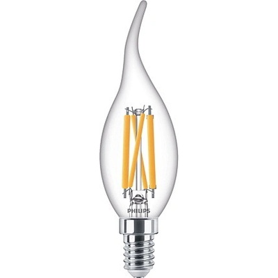 Philips Svíčková LED žárovka Classic DT 4.5-40W E14 CRI90 BA35 CL