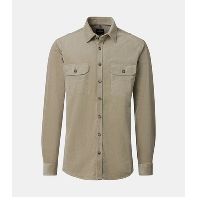 Casa Moda pánska menčestrová overshirt košeľa regular fit béžová