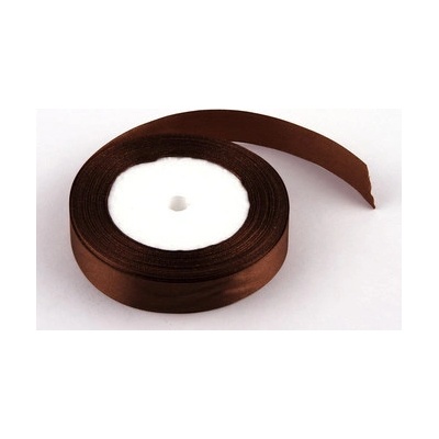 Stuha saténová 2cm x 23m HNĚDÁ – Zboží Dáma