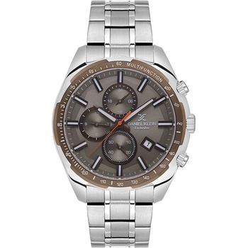 Daniel Klein DK. 1.13854-3 - Мъжки часовник, Exclusive, Кварцов, 45.5mm, 5 ATM, Сив