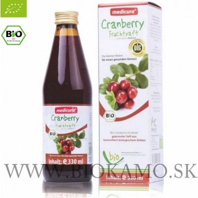 Medicura Brusnicová šťava Bio 100% 330 ml